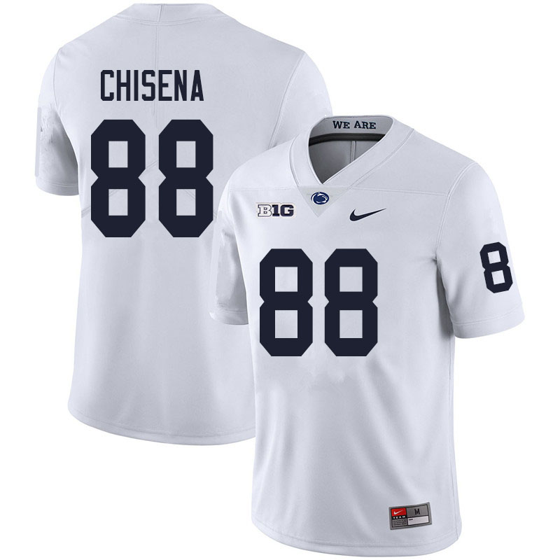 NCAA Nike Men's Penn State Nittany Lions Dan Chisena #88 College Football Authentic White Stitched Jersey LOQ8698SZ